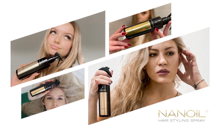 nanoil sprej pro styling vlasů
